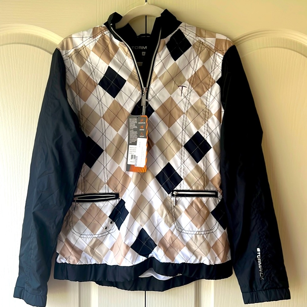 🎀Stormpack rain jacket plaid golf
